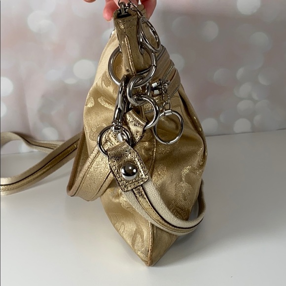 **TAKING BEST OFFER** COACH Poppy Storypatch Glam Metallic...